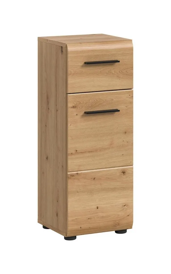 furnling Badkommode Standschrank Ivy, 1 Schublade, 1 Tür, 2 Fächer, Badezimmerschrank, Höhe 80 cm, Beige, – Produktbild 2 von 4