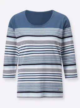 Witt Ringelshirt jeansblau-ecru-geringelt – Produktbild 1 von 1