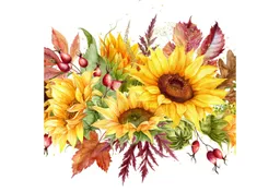 ti-flair Papierserviette, Servietten Papier 33x33cm 3-lag. mit Herbststrauß Motiv 20 Stück – Produktbild 1 von 1