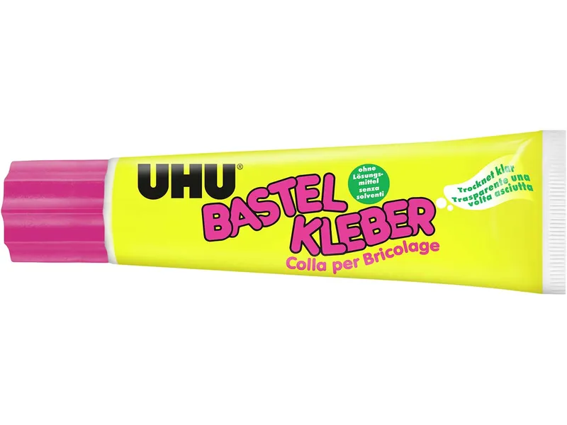 UHU UHU Bastelkleber ohne Lösungsmittel, Standtube 90 g – Produktbild 2 von 3