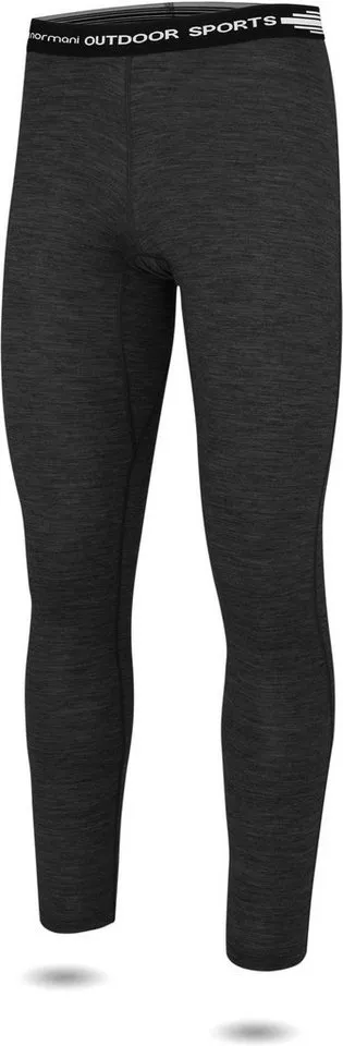 normani Thermounterhose Herren Merino Unterhose Sydney Thermounterwäsche Funktionshose Lang Baselayer Leggins Ski-Winterhose, Braun, – Produktbild 3 von 4