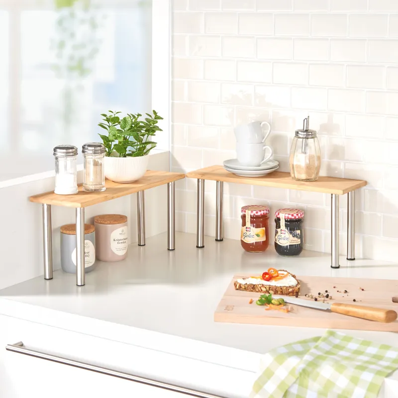 genialo genialo Bambus-Küchenregal, Braun, – Produktbild 3 von 3