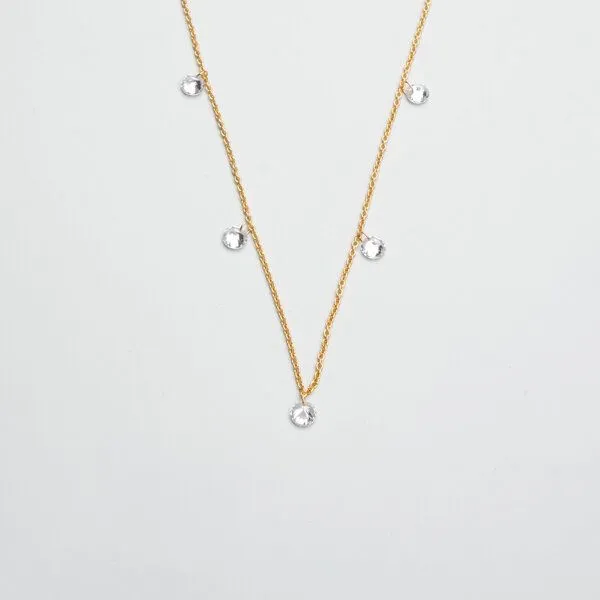 fejn jewelry fejn jewelry Kette sparkle chocker mit Zirkona, Gold, – Produktbild 1 von 3
