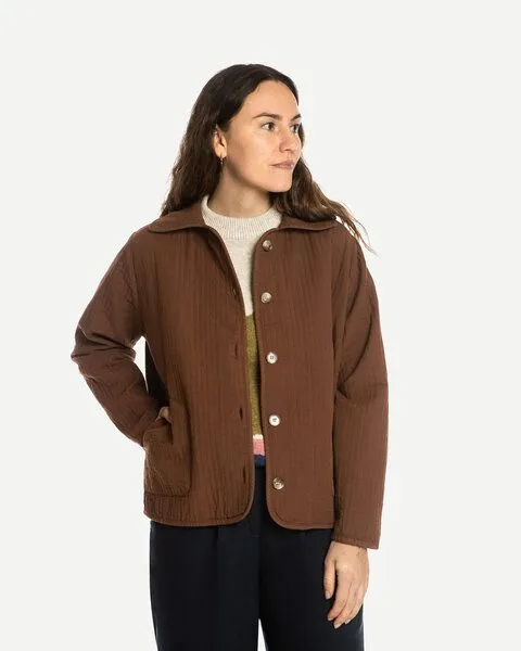 MATONA Matona Gesteppte Jacke | Quilted Jacket | aus recycelter Baumwolle, Fudge, – Produktbild 1 von 4