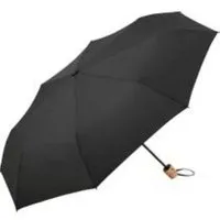 FARE FARE Mini-Taschenschirm Sicherheitsschieber Gerader Griff mit Einkaufstasche, Schwarz, – Produktbild 1 von 1