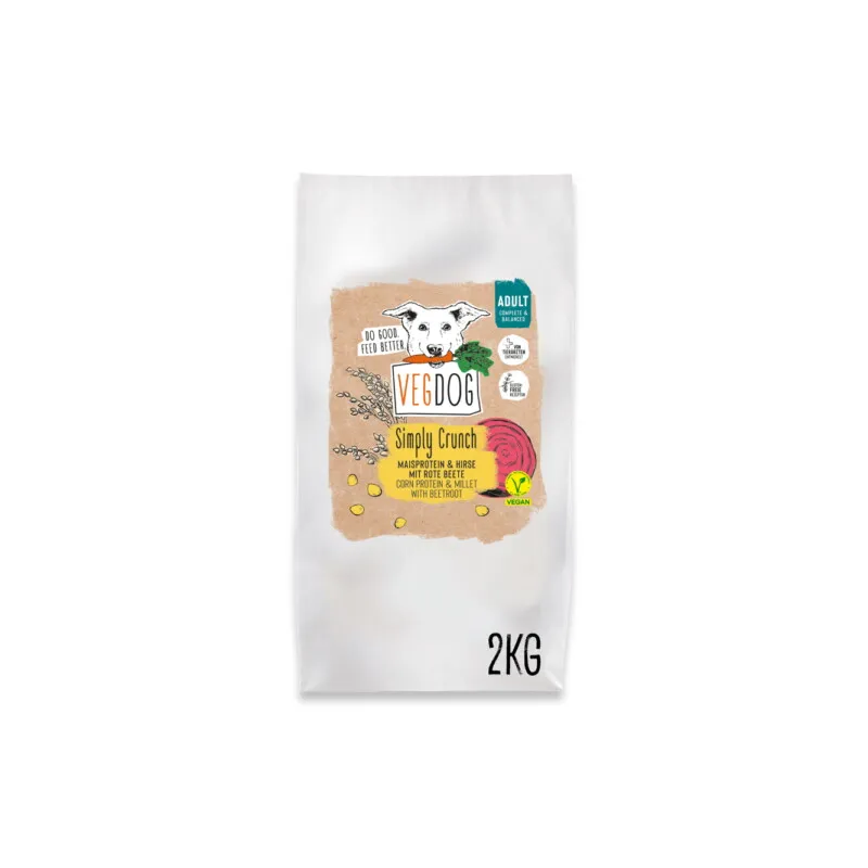 VEGDOG VEGDOG Trockenfutter Simply Crunch 2 kg – Produktbild 1 von 1