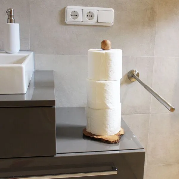 Mitienda Shop Mitienda Shop Toilettenpapierhalter Olivenholz – Produktbild 2 von 2