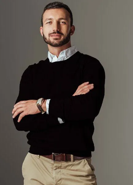Kultgut Kultgut Fühl dich wohl- Weicher Strickpullover aus reiner Biobaumwolle, Black, – Produktbild 2 von 3