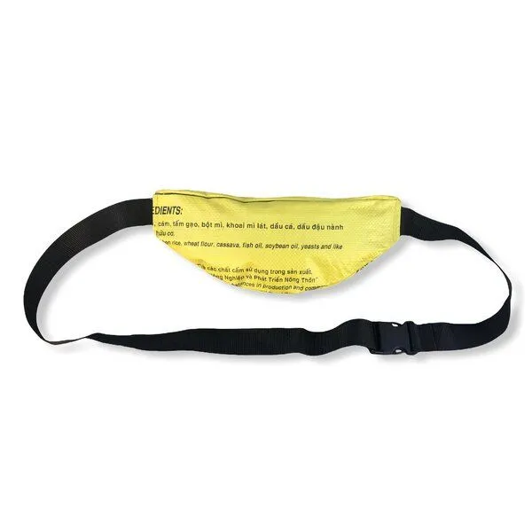 Beadbags Beadbags Bauchtasche Ri76 recycelter Reissack, Gelb, – Produktbild 3 von 5