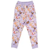 Walkiddy Walkiddy Kinder Jogginghose GOTS-zertifiziert aus Bio-Baumwolle mit Blumen-und-Schmetterlings-Muster – Produktbild 1 von 1