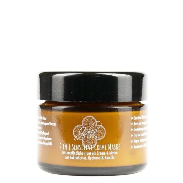Jolie au naturel Jolie au naturel Hyaluron Creme I Maske I 2in1I für empfindliche Haut I Kamille – Produktbild 1 von 4