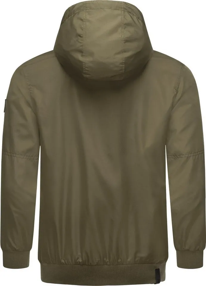 ragwear ragwear Outdoorjacke Stewie II stylische Herren Übergangsjacke mit großer Kapuze, Grün, – Produktbild 3 von 4