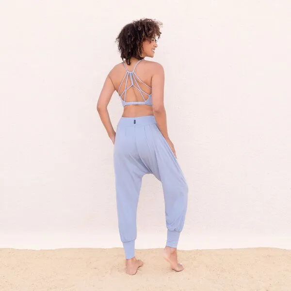Jaya Jaya CAROLINA - Damen - Bra für Yoga aus Biobaumwolle, Skyblue/blau, – Produktbild 3 von 4