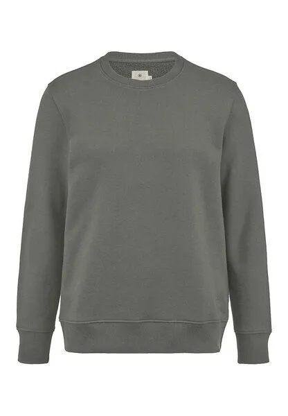 hessnatur hessnatur Sweatshirt Regular BETTERRECYCLING aus reiner Bio-Baumwolle, Salbeigrün, – Produktbild 3 von 4