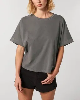 YTWOO YTWOO Vintage Damen T-Shirt aus Bio Baumwolle, Oversize – Produktbild 1 von 1