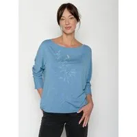 GreenBomb GREENBOMB Dickybird Simper - Gemütliches Longsleeve aus Viskose (LENZING ECOVERO) Mix / hochwertiger Print / Fair & Vegan – Produktbild 1 von 1
