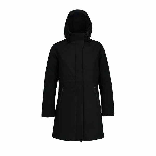 NEOBLU NEOBLU Damen Parka Lange gefütterte Winterjacke Jacke Wasserdicht Gefütterte Kapuze, Schwarz, – Produktbild 1 von 4