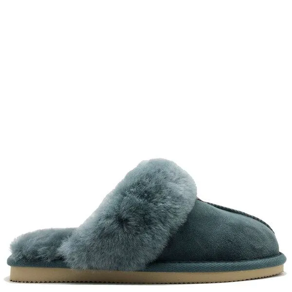 thies Pantoffel aus Schaffell "thies Pantoffel", Petrol, – Produktbild 1 von 4