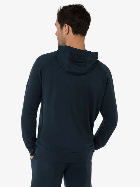 Super.Natural Super.Natural Kapuzenpullover FAVOURITE BIO für Herren, Merino, Blueberry, – Produktbild 3 von 4