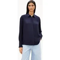 ARMEDANGELS ARMEDANGELS LARISAANA Damen Bluse aus LENZING ECOVERO Viskose, Tinted navy, – Produktbild 1 von 2