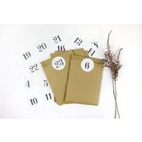 STUDIO KARAMELO STUDIO KARAMELO DIY Adventskalender SET zum Befüllen | 24 Adventskalender Tüten + Zahlen Sticker – Produktbild 1 von 1