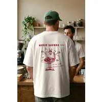 Kultgut Kultgut Artdesign - Hochwertiges Oversizeshirt 100% Biobaumwolle / Music Sounds – Produktbild 1 von 1