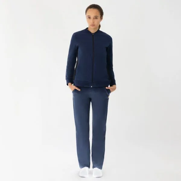 TAO Sportswear TAO Sportswear Taillierte Damen Bio-Baumwolljacke EFFI mit Stehkragen, Blau, – Produktbild 4 von 4