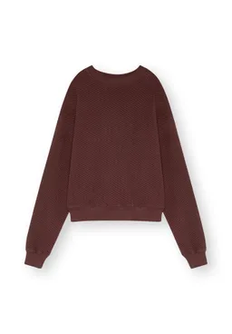 THOKKTHOKK ThokkThokk Damen vegan Sweater Structured Deepmahogany – Produktbild 1 von 1