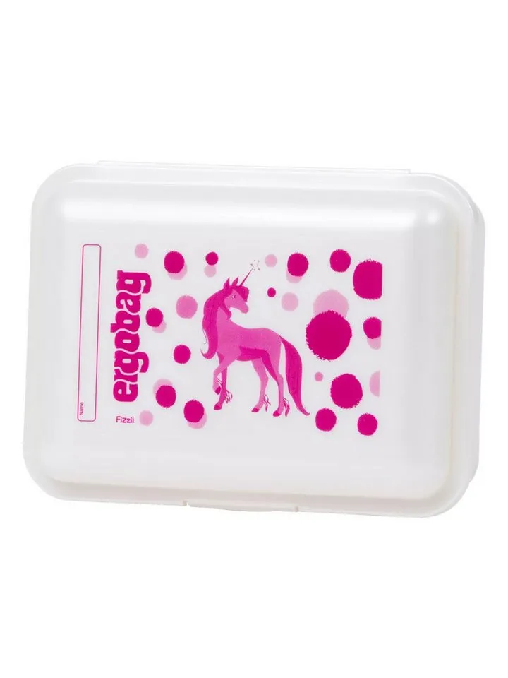 Ergobag Ergobag Lunchbox Brotdose, Kunststoff, (Brotdose, 1-tlg., 1x Brotdose), spülmaschinengeeignet bis 45 Grad, Handwäsche empfohlen, Weiß, – Produktbild 1 von 5