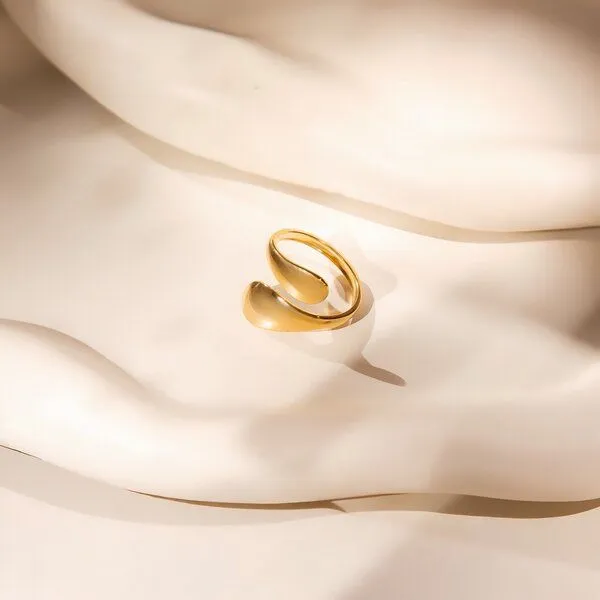 ELEKTROPULLI Elektropulli Größenvariabler Shine Ring, Gold, – Produktbild 3 von 3