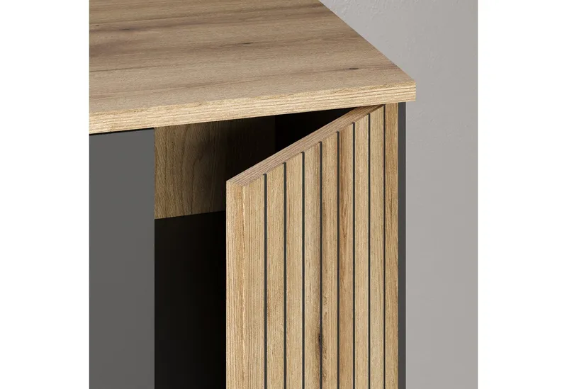 Furn.Design Garderoben-Set Avila, (in grau/Anthrazit mit Evoke Eiche Staboptik, Komplett-Set 6-teilig), variable Inneneinteilung, Grau, – Produktbild 3 von 5