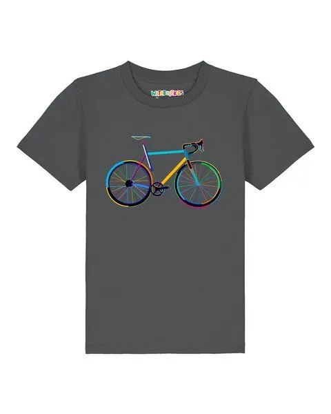 watabout.kids watabout.kids T-Shirt Kinder Fahrrad by night, Anthracite, – Produktbild 1 von 2