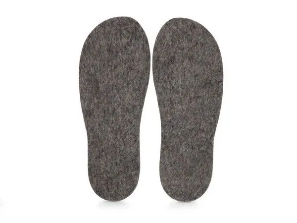 WoolFit WoolFit 5 mm Filz-Einlegesohlen aus 100 % Wollfilz – mulesingfreie Wolle, Steingrau, – Produktbild 2 von 4