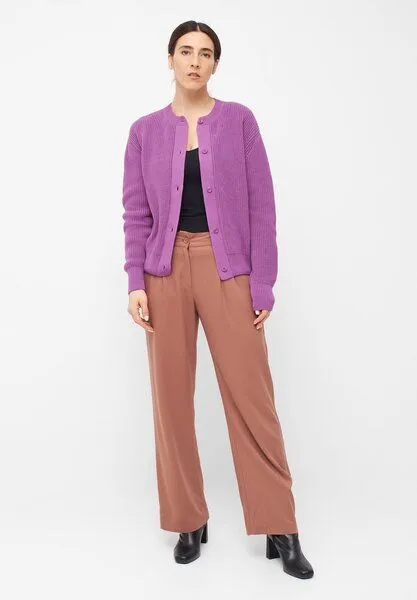 Givn Berlin Givn Berlin Cardigan OLINA aus Bio-Baumwolle, Lila, – Produktbild 2 von 4