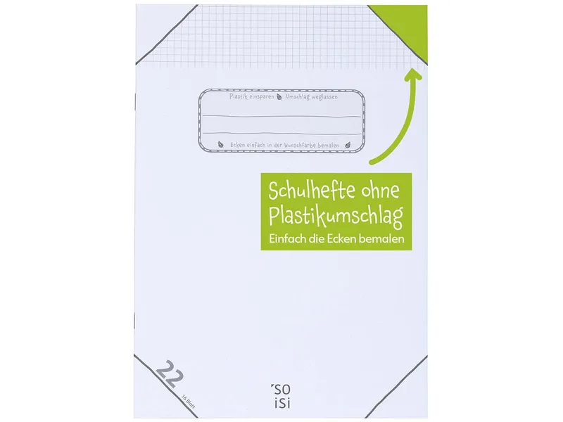 Soisi Soisi Recycling-Schulheft DIN A4 Nr. 22 kar. ohne Rand – Produktbild 1 von 1