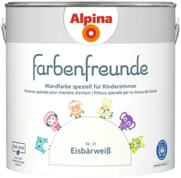 Alpina Alpina Kinderfarbe Alpina 2,5 L. Farbenfreunde, Eisbärweiß No. 21 – Produktbild 1 von 1