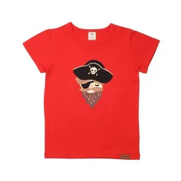 Walkiddy Baby T-Shirt – Rot mit Piratenschiff-Motiv, Kurzarm, weich & bequem | von Walkiddy – Produktbild 1 von 1