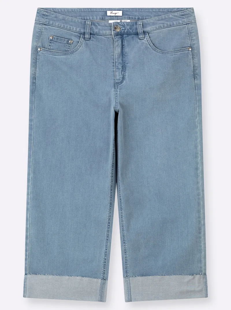 sheego 7/8-Jeans, Blue-bleached, – Produktbild 1 von 2