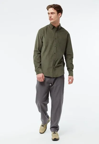 Givn Berlin Givn Berlin Langarm-Hemd GBFabio, Dark khaki cord, – Produktbild 4 von 4