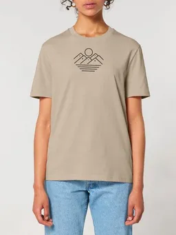 Human Family Human Family Bio Unisex Rundhals T-Shirt "Mountain Silhouette" – Produktbild 1 von 1