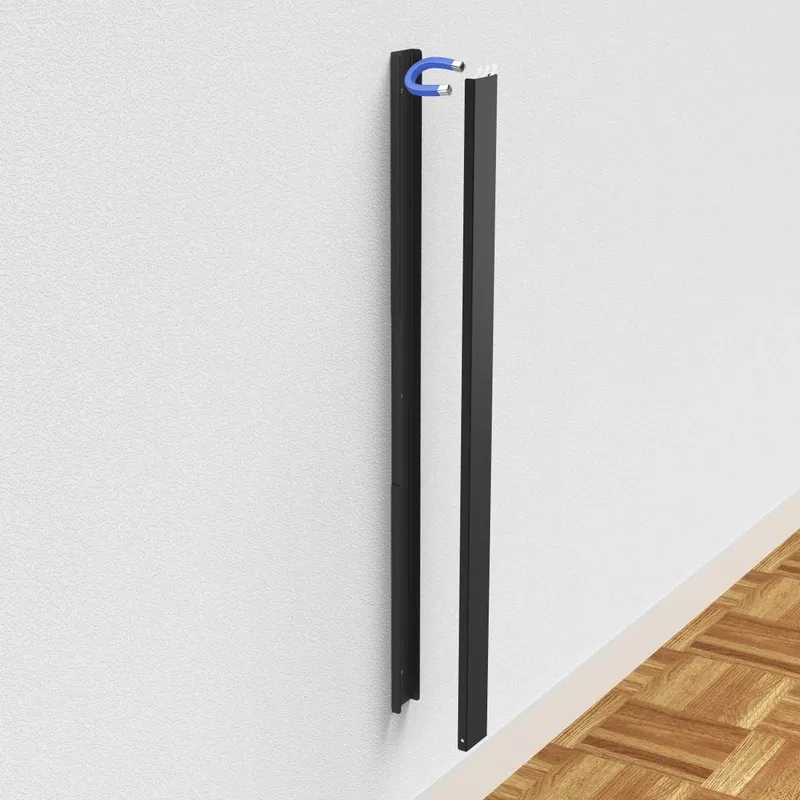 Hama Hama Kabelkanal aus Metall, magnetisch, 90 x 5,6 x 1,6 cm, Schwarz, – Produktbild 6 von 6
