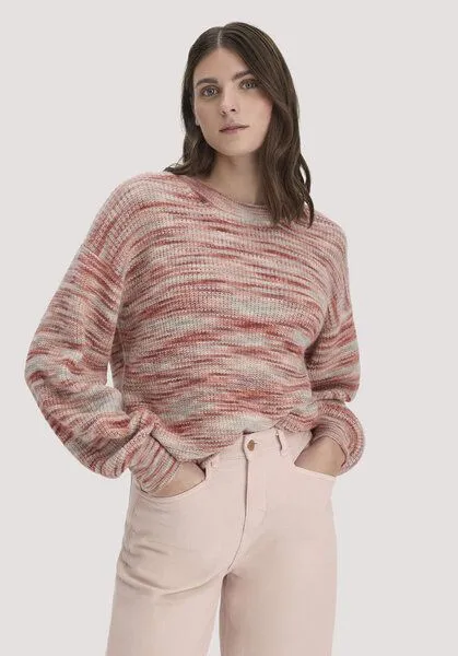 hessnatur hessnatur Strick Pullover Relaxed aus reinem Alpaka, Pfirsichrot, – Produktbild 1 von 4