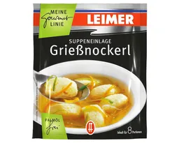 Leimer Leimer Fertiggericht, Leimer Grießnockerl beliebte Suppeneinlage für 8 Portionen 100g – Produktbild 1 von 1