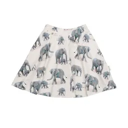Walkiddy Walkiddy Kinderrock GOTS zertifiziert, Bio-Baumwolle, creme, Elefanten-Muster, weich, elastischer Bund – Produktbild 1 von 1