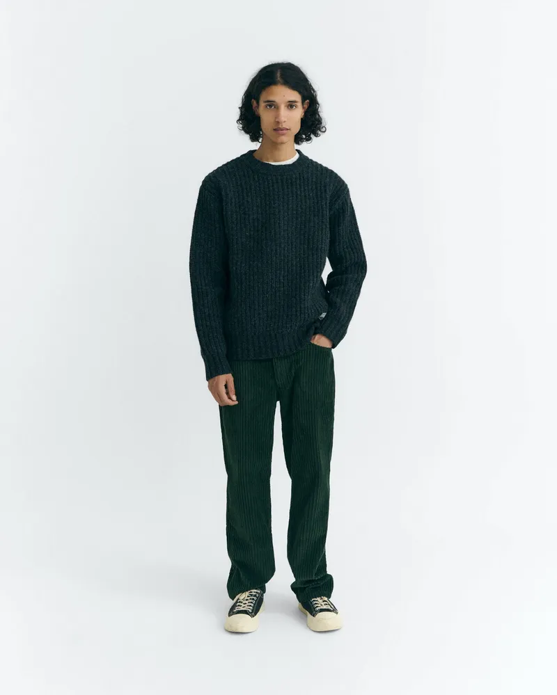 thinking mu Thinking MU Herren vegan Cordhose David Flaschengrün, Dunkelgrün, – Produktbild 1 von 2
