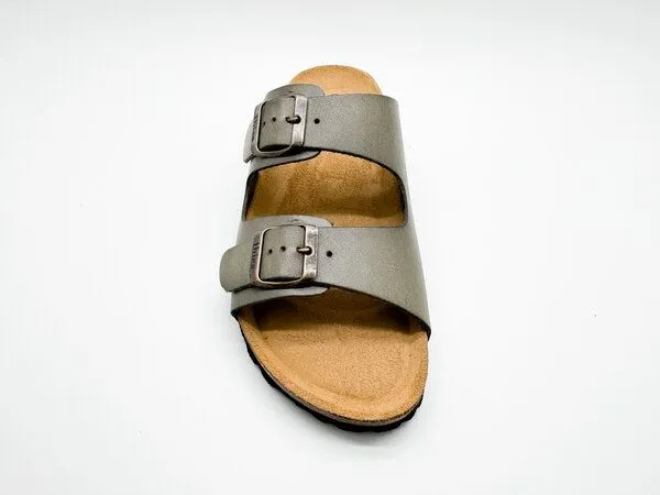 thies thies ® Eco Sandalen aus vegetabil gegerbtem Leder, Wasabi (dunkelgrün), – Produktbild 4 von 4