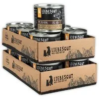 Liebesgut Tiernahrung Liebesgut Tiernahrung Bio-Ente mit Bio-Mangold und Bio-Reis – Produktbild 1 von 1