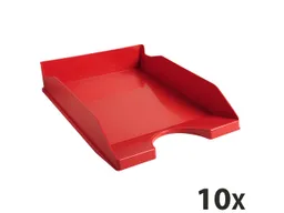 Exacompta 10 Exacompta Briefablagen Ecotray "Office", DIN A4+, rot, für je 500 Blatt – Produktbild 1 von 1