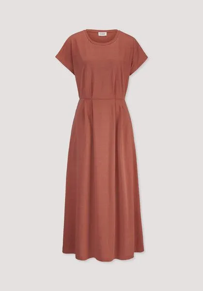 hessnatur hessnatur Jersey Kleid Knöchellang Relaxed aus reiner Bio-Baumwolle, Terrakotta, – Produktbild 5 von 5