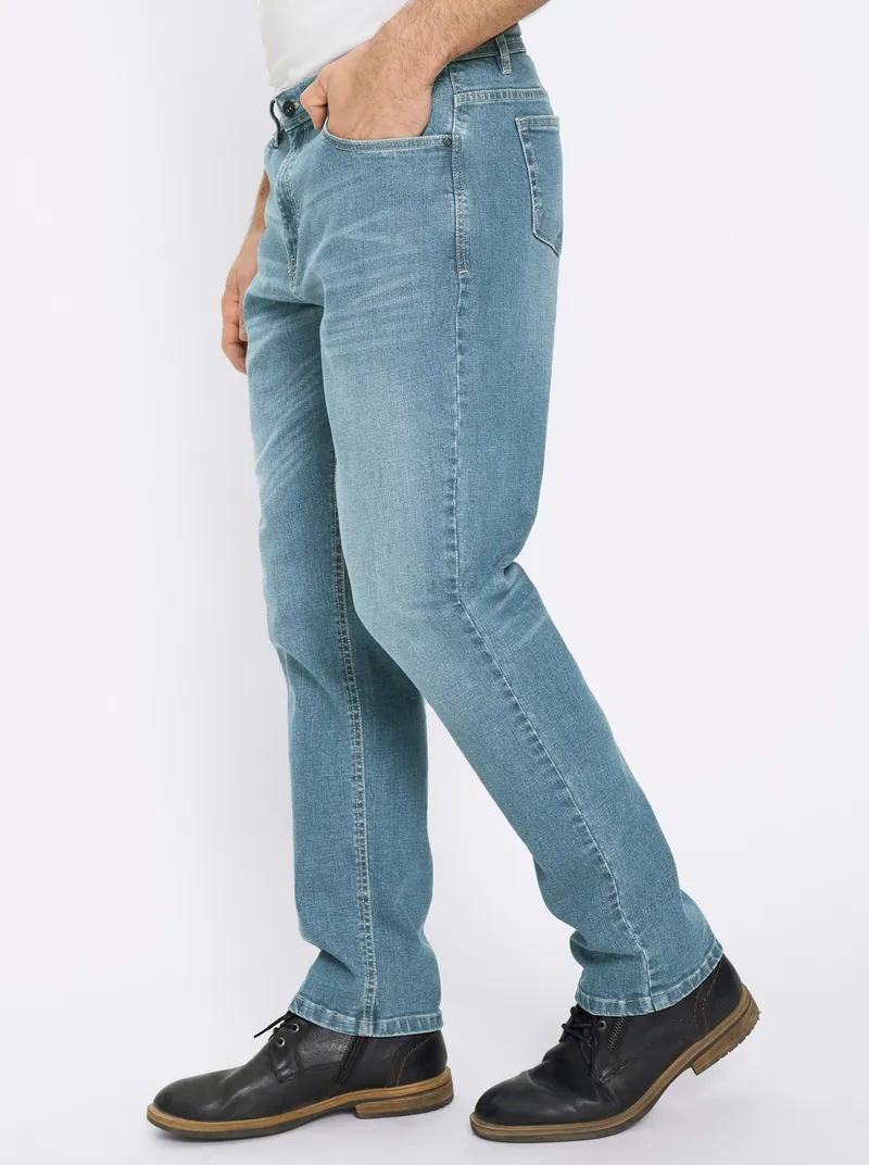 marco donati 5-Pocket-Jeans blue-bleached, Blue-bleached, – Produktbild 2 von 2